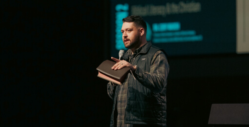 Pastor teaching the Bible