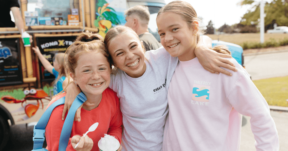Smiling with Kona ice