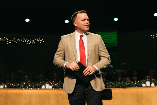 Pastor Jesse Randolph preaching