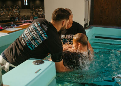 Kody Keller getting baptized