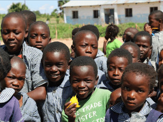 Ugandan children smiling