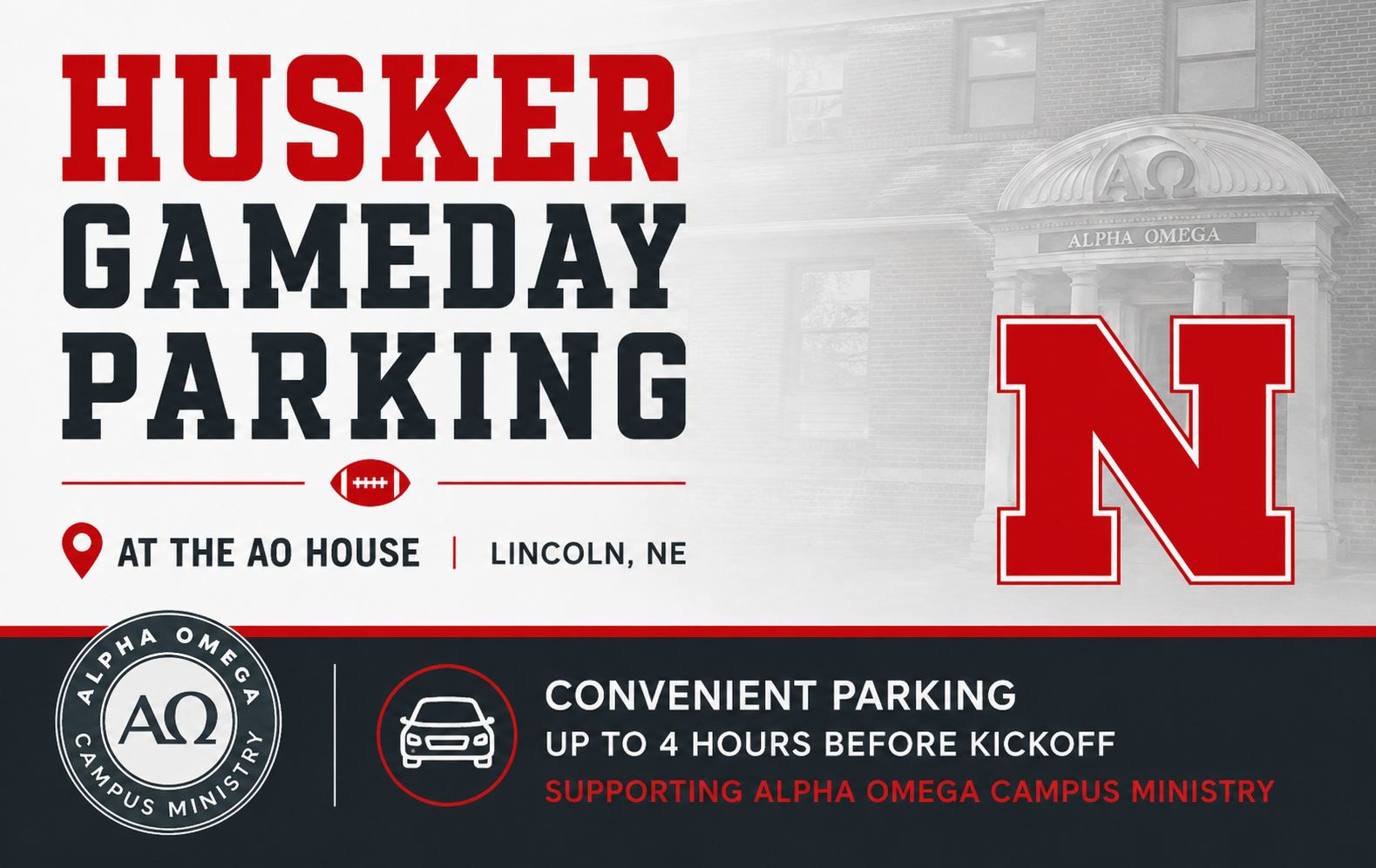 Husker Gameday Parking Fundraiser